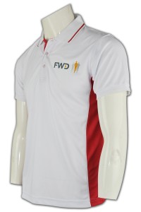 P417 訂造POLO恤  訂製Rugby polo衫 扁機撞色 1間 供應商白色